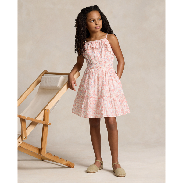 Echelle Floral Floral Cotton Seersucker Dress Girls 7-16 1