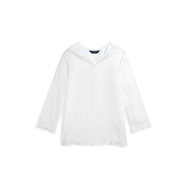 Eyelet-Embroidered Cotton Hooded Top Girls 7-14 Years 1