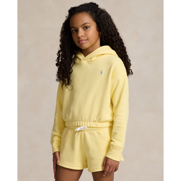 Wicket Yellow Terry Boxy Hoodie Girls 7-16 for back to school, for fall 1