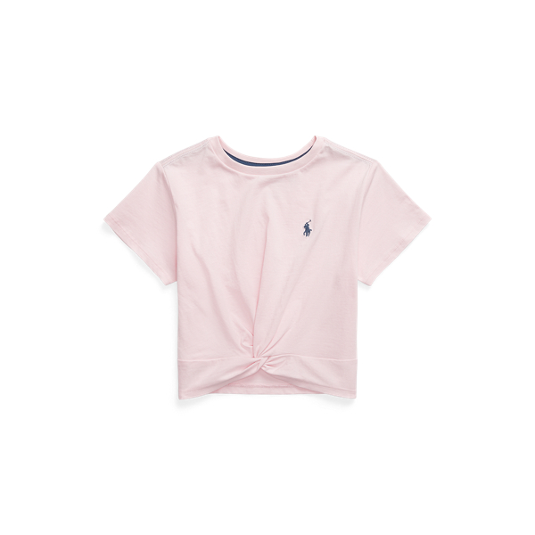 Twist-Front Cotton Jersey Tee Girls 7-14 Years 1