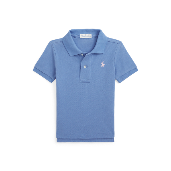 New England Blue The Iconic Mesh Polo Shirt Baby Boy 1