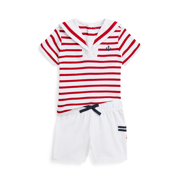 Cotton Interlock Sailor Tee & Short Set