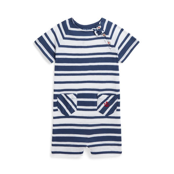 Striped Cotton Jersey Shortall