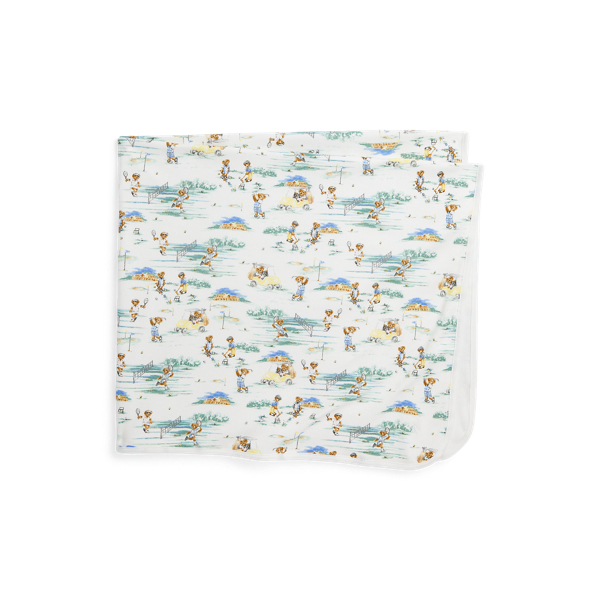 Couverture Polo Bear interlock de coton