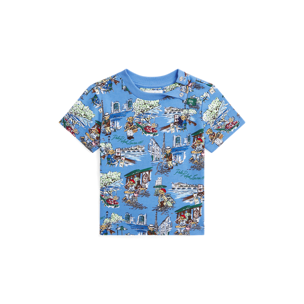 Polo Bear Paris-Print Cotton Jersey Tee