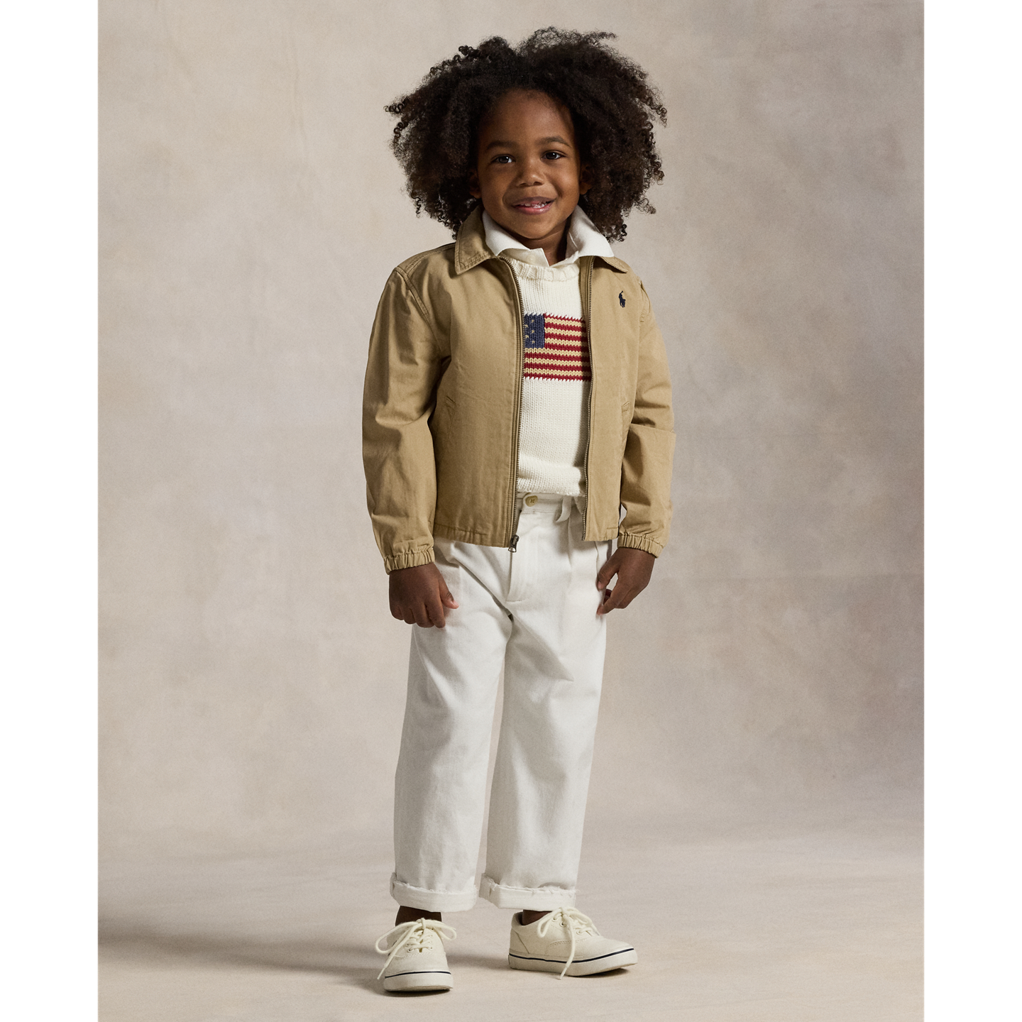 Детская куртка Ralph Lauren The Bayport Cotton Poplin, цвет: Рыжевато-коричневый — фото 2