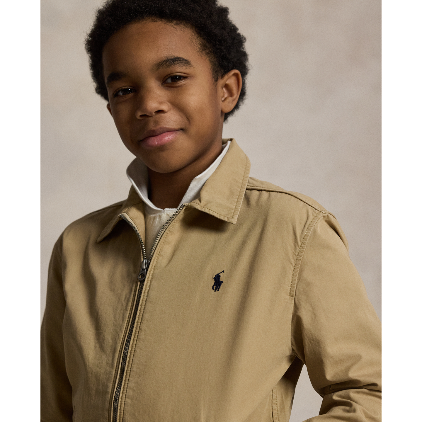 Детская куртка Ralph Lauren The Bayport Cotton Poplin, цвет: Рыжевато-коричневый — фото 3