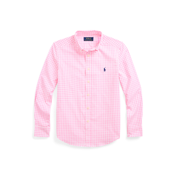 Gingham Cotton Poplin Shirt Boys 6-14 Years 1