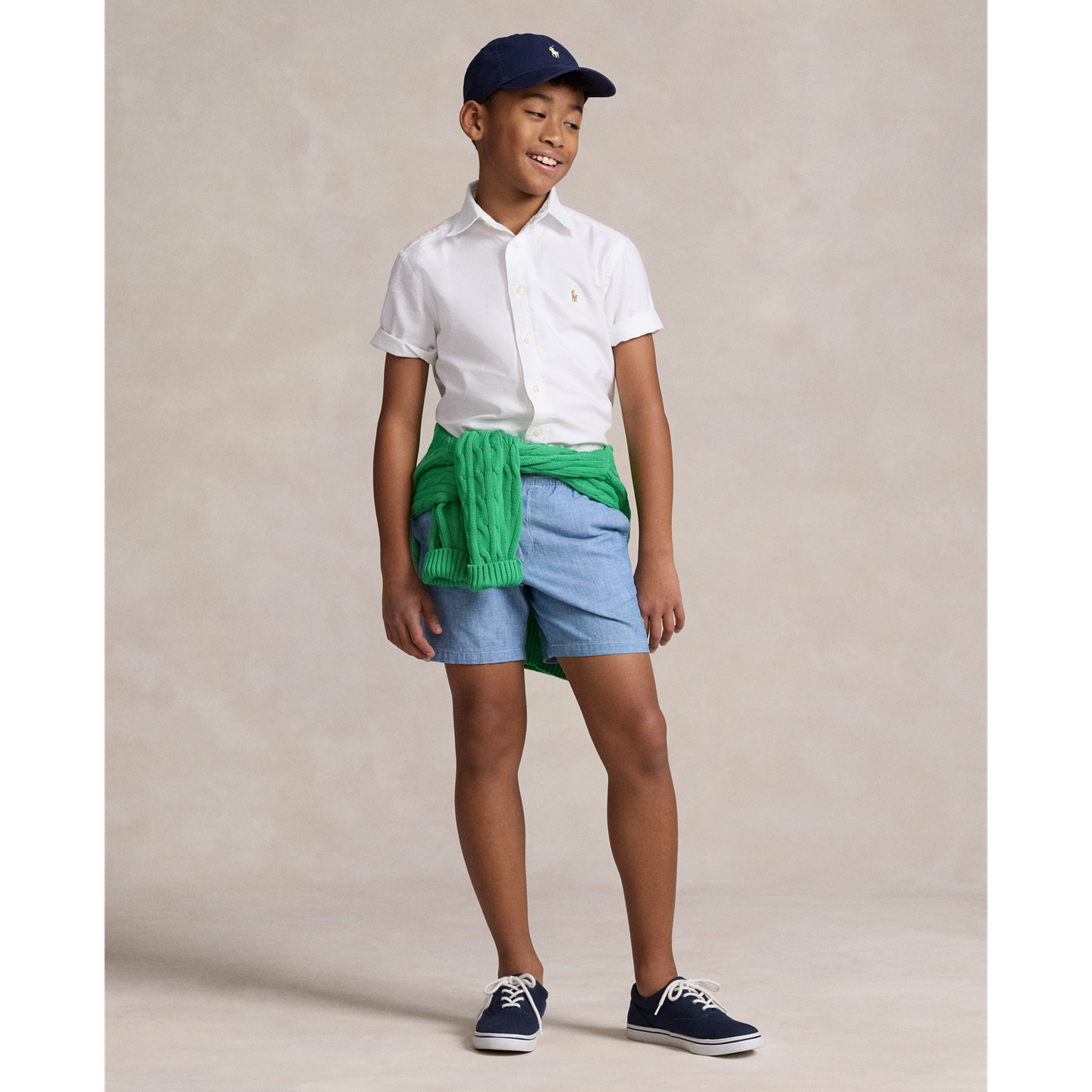 Детские шорты Ralph Lauren Polo Prepster Chambray, цвет: Шамбре — фото 5