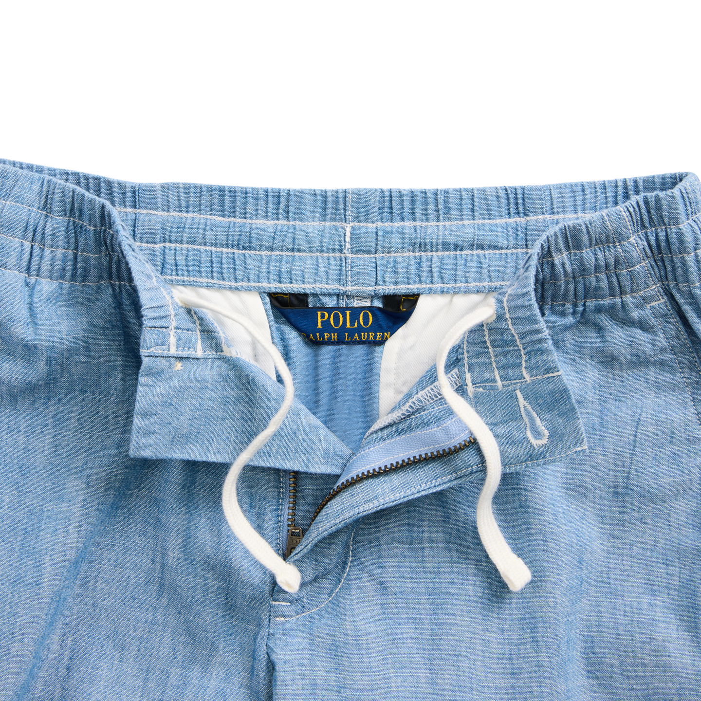 Детские шорты Ralph Lauren Polo Prepster Chambray, цвет: Шамбре — фото 4