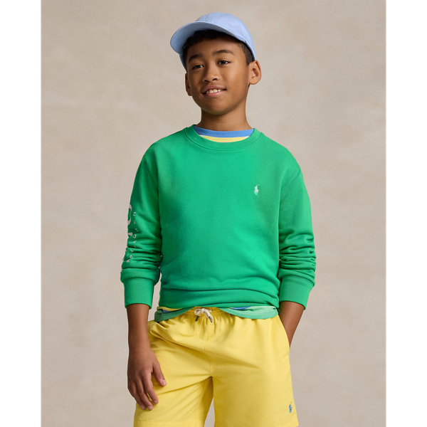 Tiller Green Logo Spa Terry Sweatshirt Boys 8-20 1