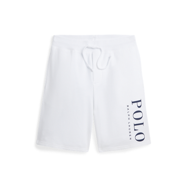 White Logo Spa Terry Short Boys 8-20 for back to school 1