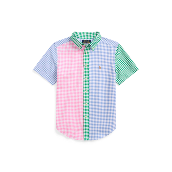Oxford fun overhemd met gingham-ruit