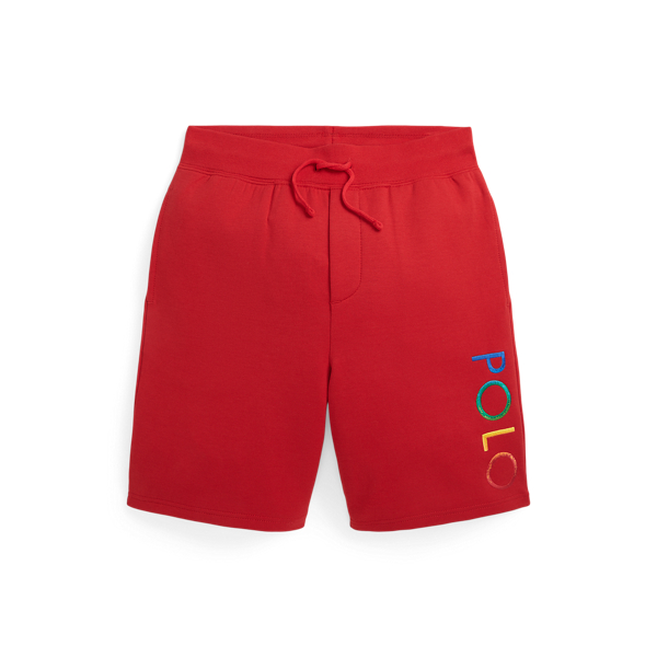 RL 2000 Red Ombré Logo Double-Knit Short Boys 8-20 for back to school 1