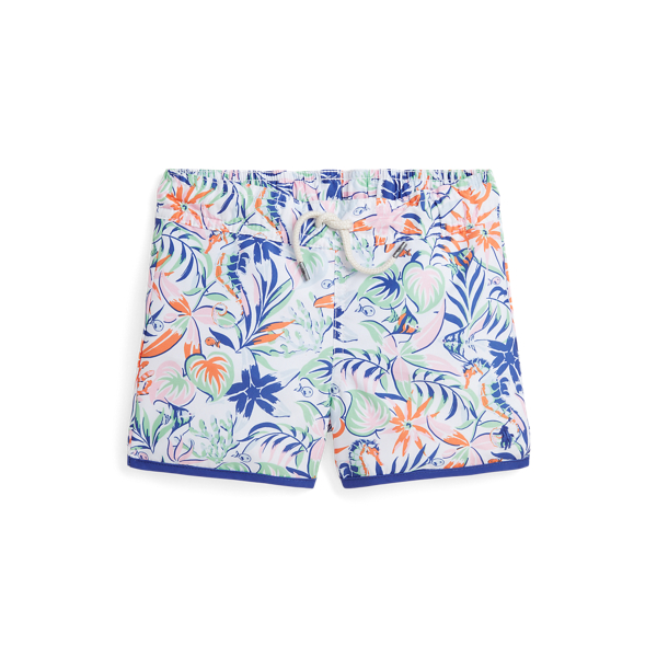 Sea Creature Tropical Print Swim Trunk Boys 2-7 1