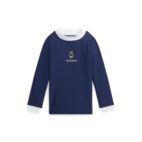 Newport Navy Polo Bear Performance Rash Guard Boys 2-7 1