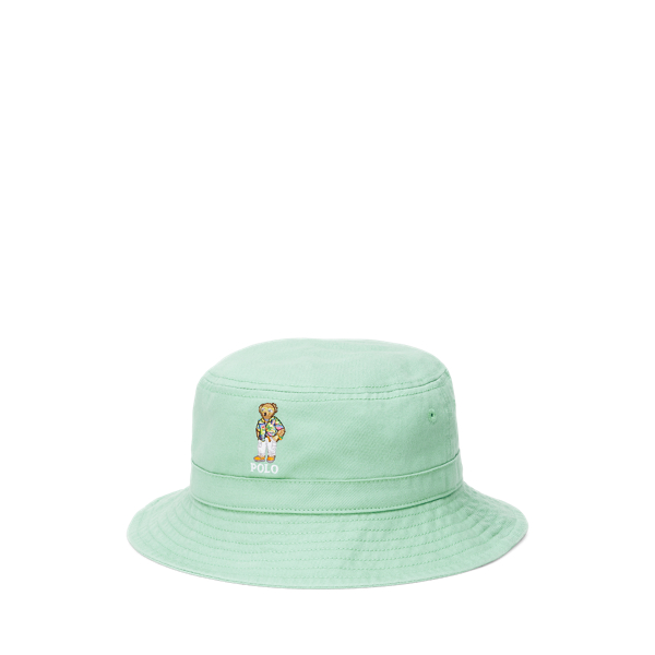 Polo Bear Cotton Twill Bucket Hat