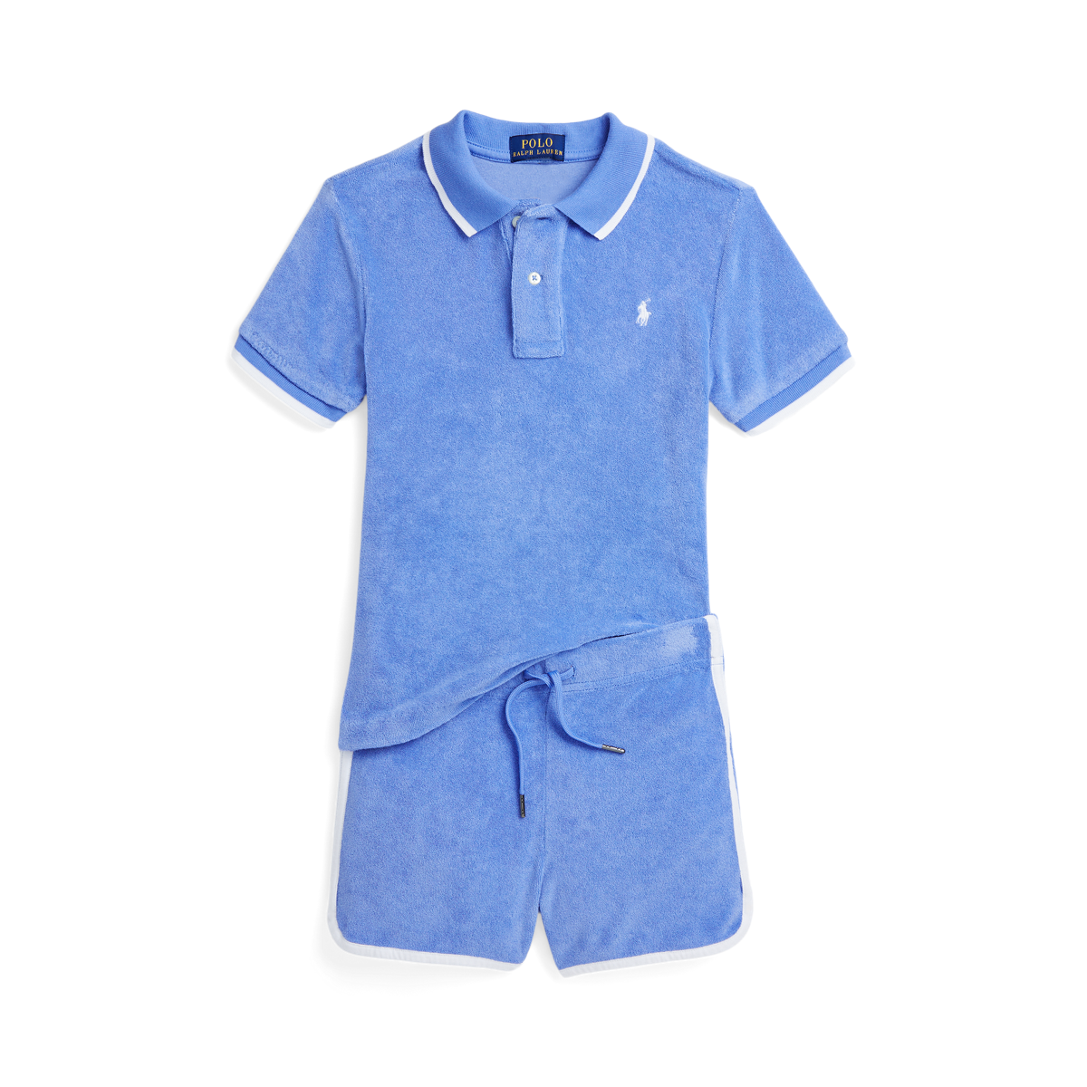 Terry Polo Shirt Short Set