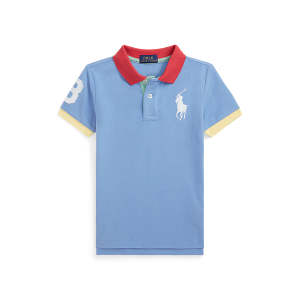 Polo Ralph Lauren Toddler Boy’s 4T high quality NWT Oxford Color Block Polo Bear AOP Big Pony