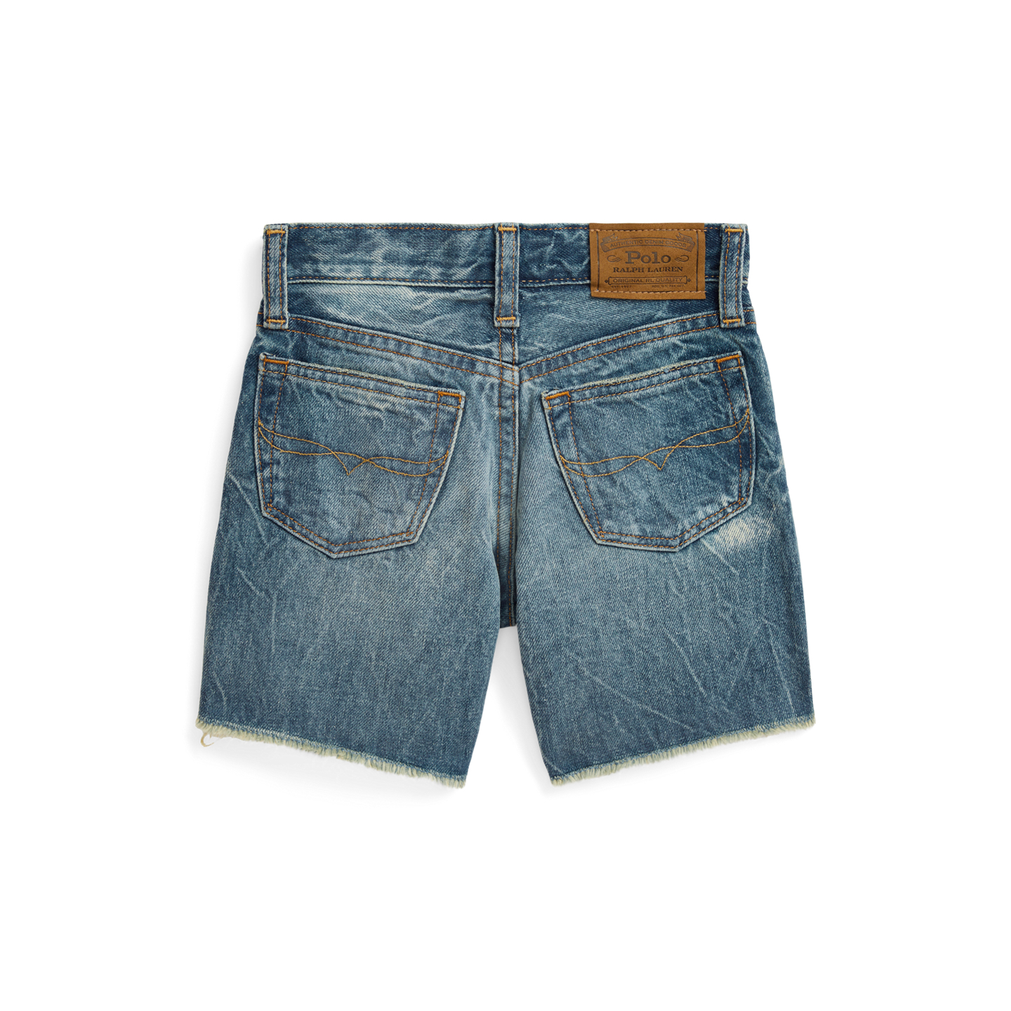 Детские шорты Ralph Lauren Sullivan Slim Cutoff Denim, цвет: Варёный — фото 1