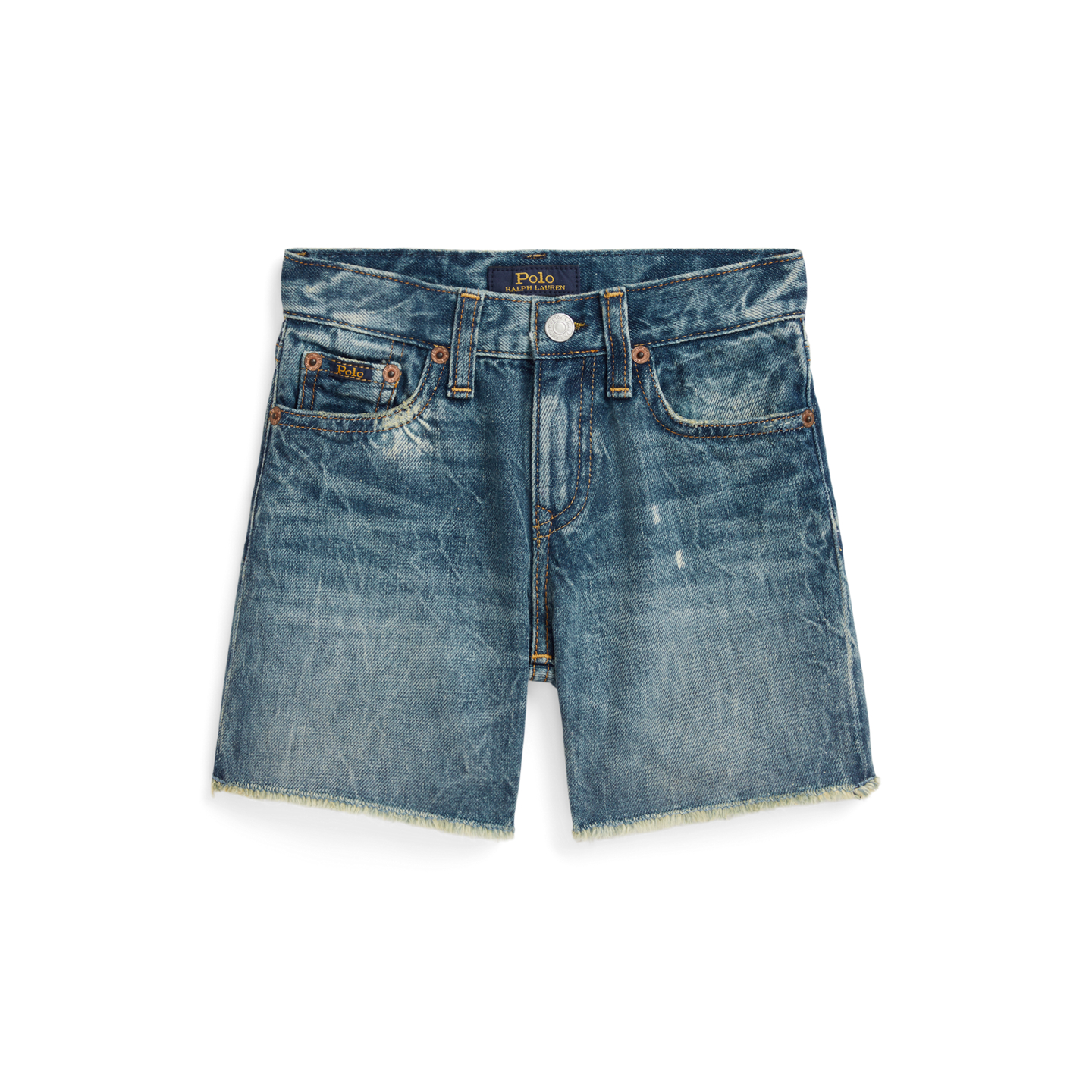 Детские шорты Ralph Lauren Sullivan Slim Cutoff Denim, цвет: Варёный — фото 5