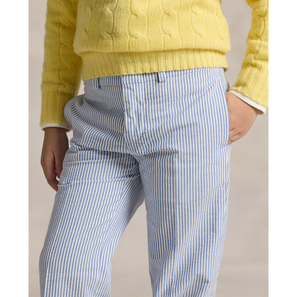 Cotton Seersucker Suit Trouser