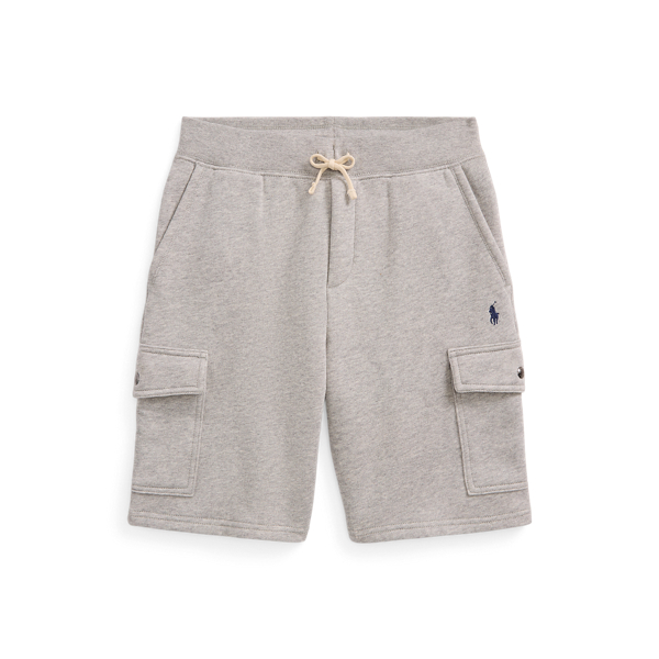 Andover Heather Fleece Cargo Short Boys 8-20 1