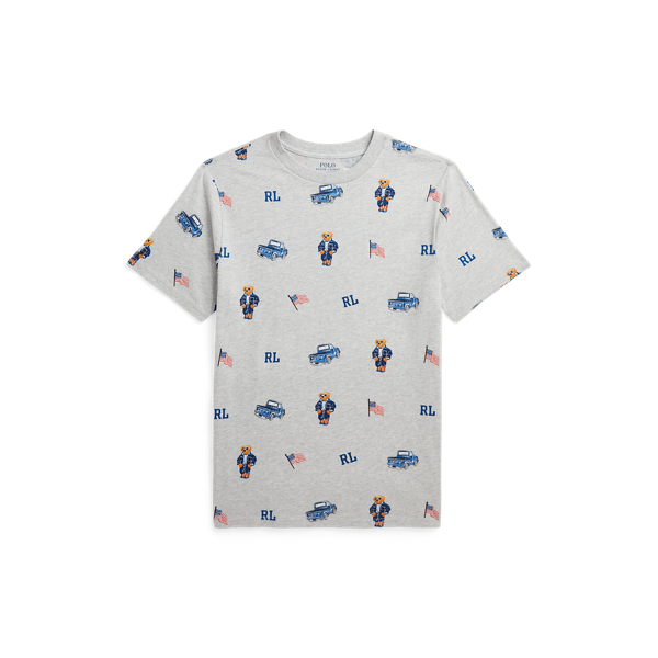 Andover Heather Polo Bear Cotton Jersey Tee Boys 8-20 1