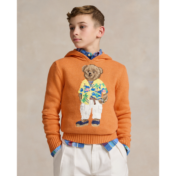 Boys Orange Jumpers Cardigans Ralph Lauren PT