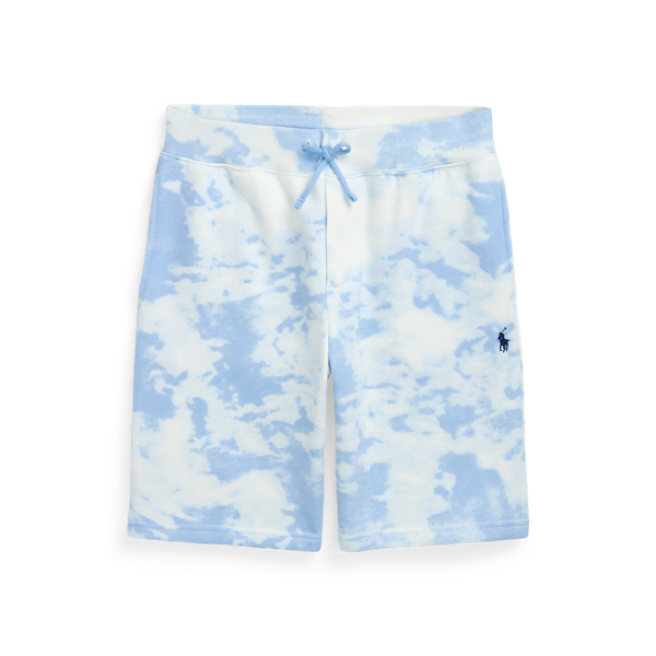 Tie-Dye-Print Fleece Short