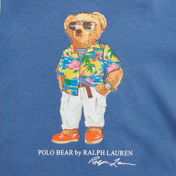French Blue Polo Bear Color-Blocked Cotton Tee Boys 2-7 6