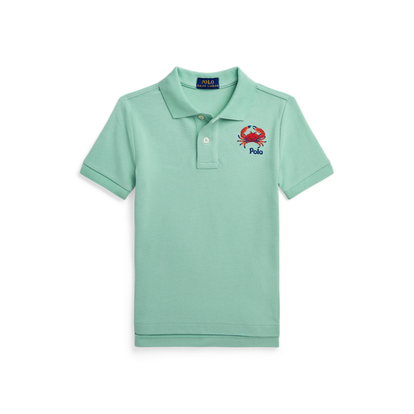 Polo brod&eacute; d'un crabe en coton piqu&eacute; Boys 1.5-6 Years en 1