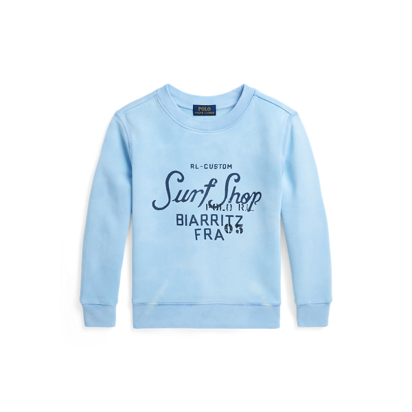 Riviera Blue Multi Tie-Dye-Print Fleece Graphic Sweatshirt Boys 2-7 1