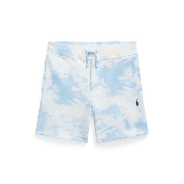 Tie-Dye-Print Fleece Short