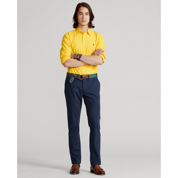 Gef&auml;rbtes Custom-Fit Oxfordhemd Polo Ralph Lauren in Kanariengelb 4