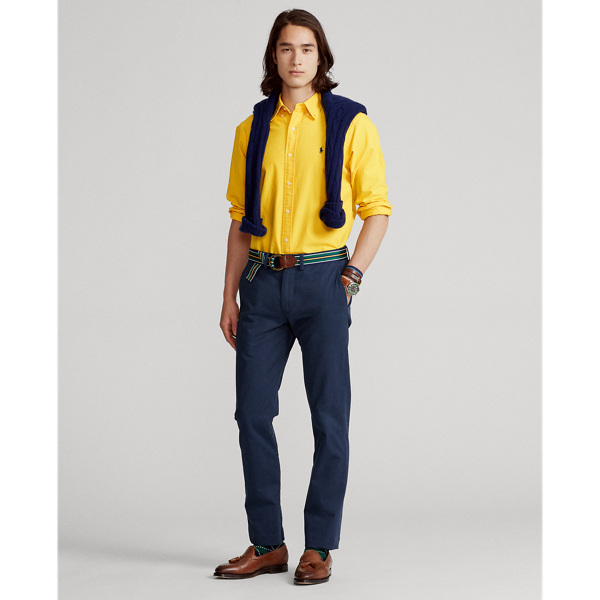 Gef&auml;rbtes Custom-Fit Oxfordhemd Polo Ralph Lauren in Kanariengelb 7