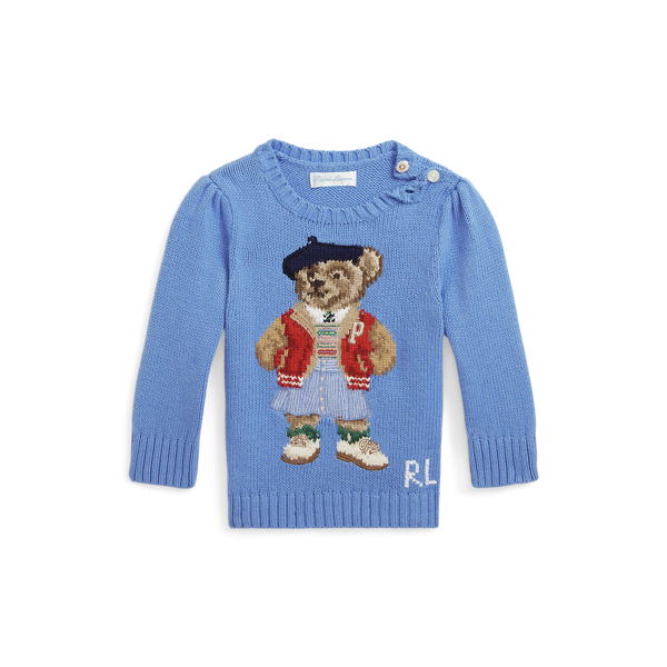 Polo Bear Jumper for Baby Girl Ralph Lauren IE