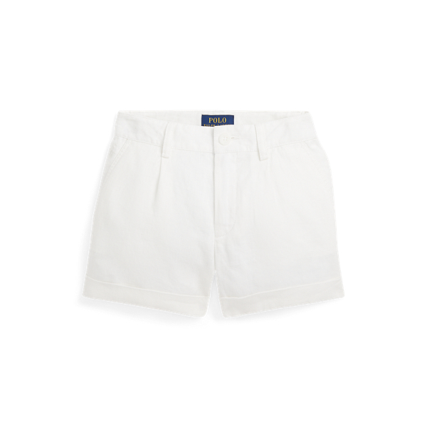 Pleated Linen Short Girls 1.5-6.5 Years 1