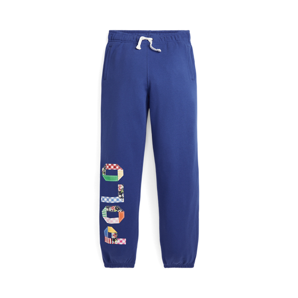 Badstof joggingbroek met gemengd logo
