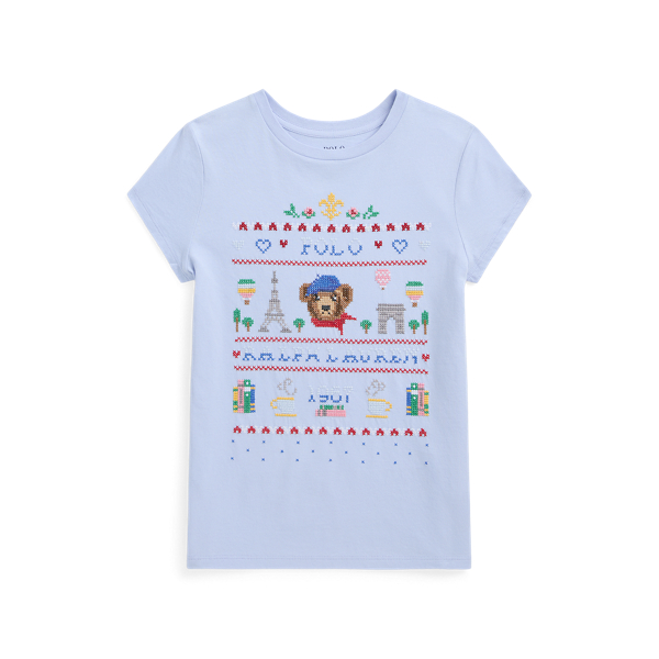 Polo Bear Cotton Jersey T-Shirt Girls 7-14 Years 1