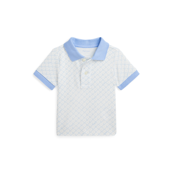 Baby Boy 高爾夫印花柔軟棉質 Polo 衫 1