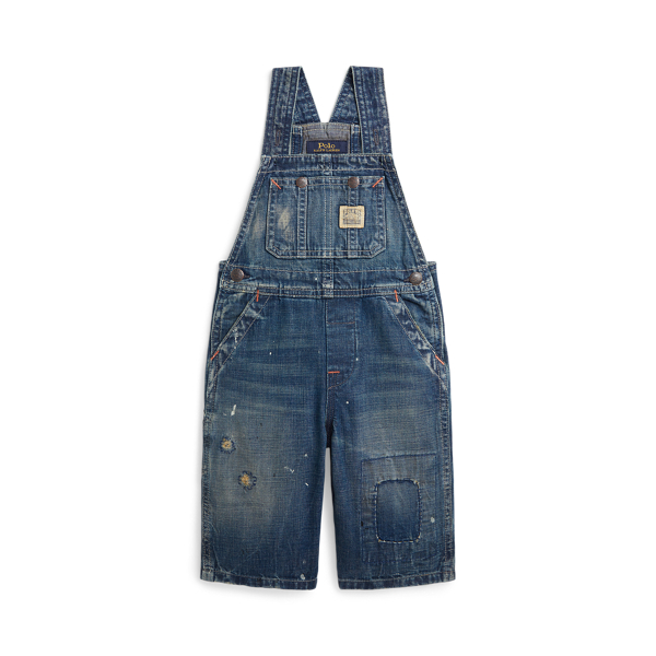 Distressed denim tuinbroek Baby Boy in 1