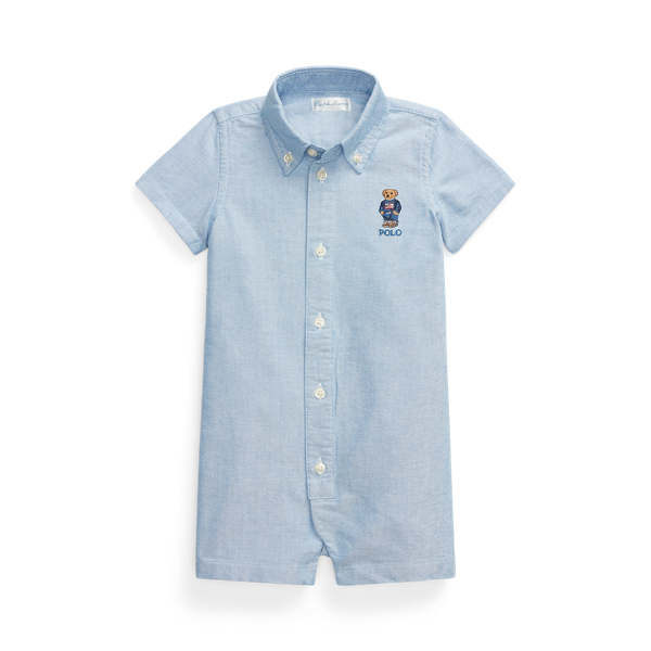 Polo Bear Cotton Oxford Shortall Baby Boy 1