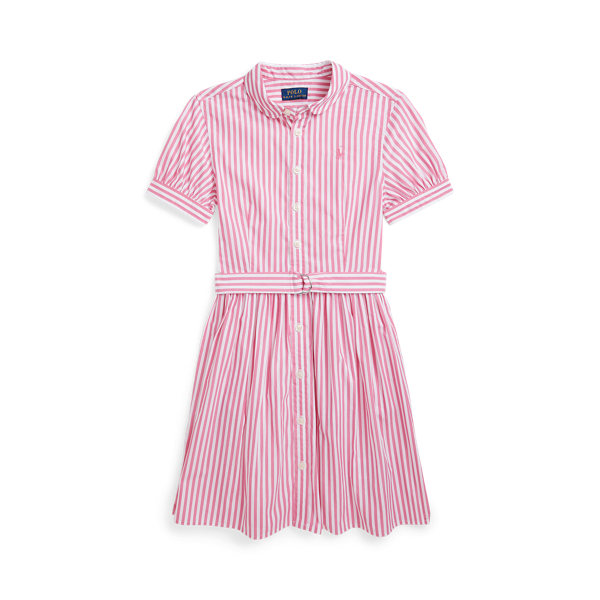 Gestreiftes Hemdkleid mit G&uuml;rtel Girls 7-14 Years in 1