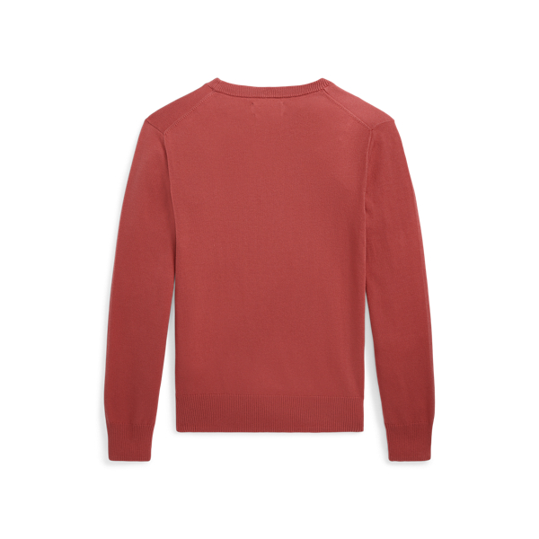 Nantucket Red Cotton Crewneck Jumper Boys 6-14 Years 2