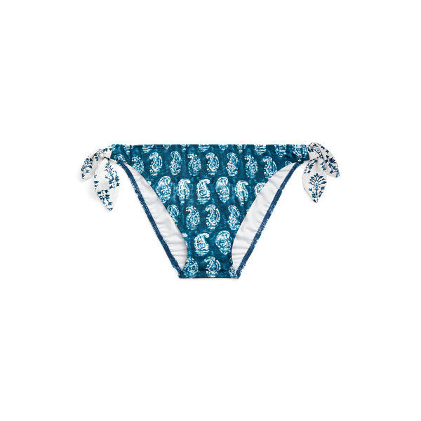 Print Side-Tie Hipster Bikini Bottom