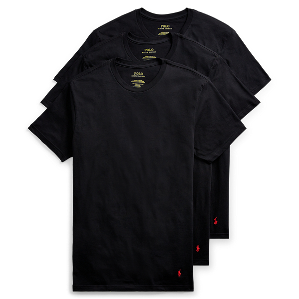 Black Classic Fit T-Shirt 3-Pack Polo Ralph Lauren 1