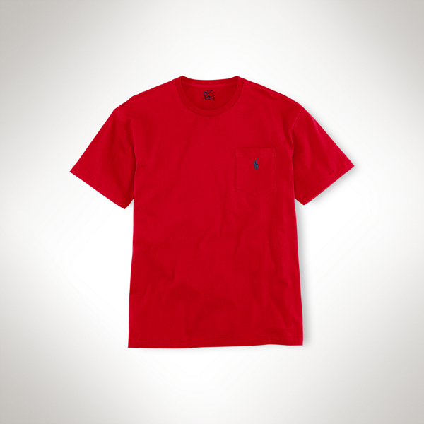 RL 2000 Red Classic-Fit Pocket T-Shirt Polo Ralph Lauren 1