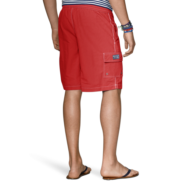 RL 2000 Red 9" Solid Kailua Swim Trunk Polo Ralph Lauren 2