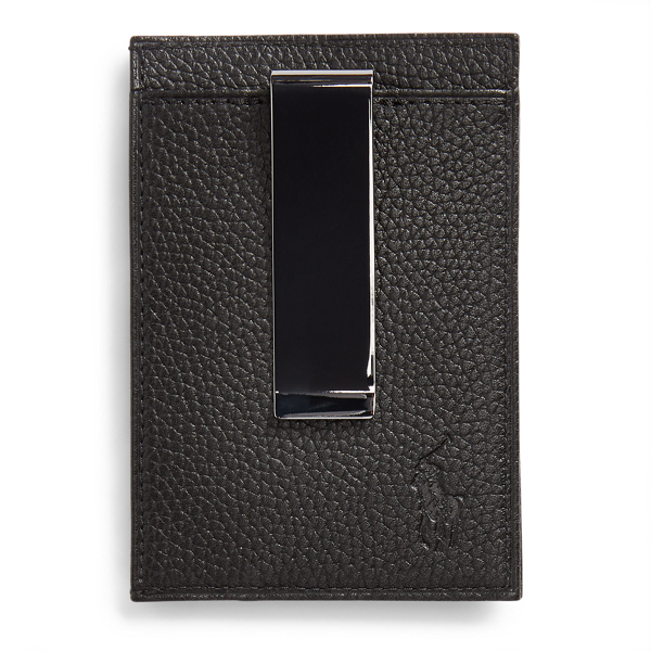Black Leather Money Clip Polo Ralph Lauren 2
